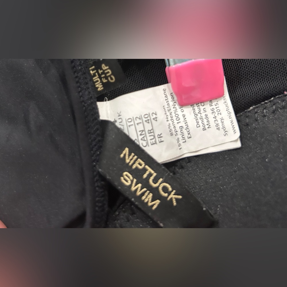 Nip Tuck Strapless Tankini Top Multi Fit Cup Size… - image 5